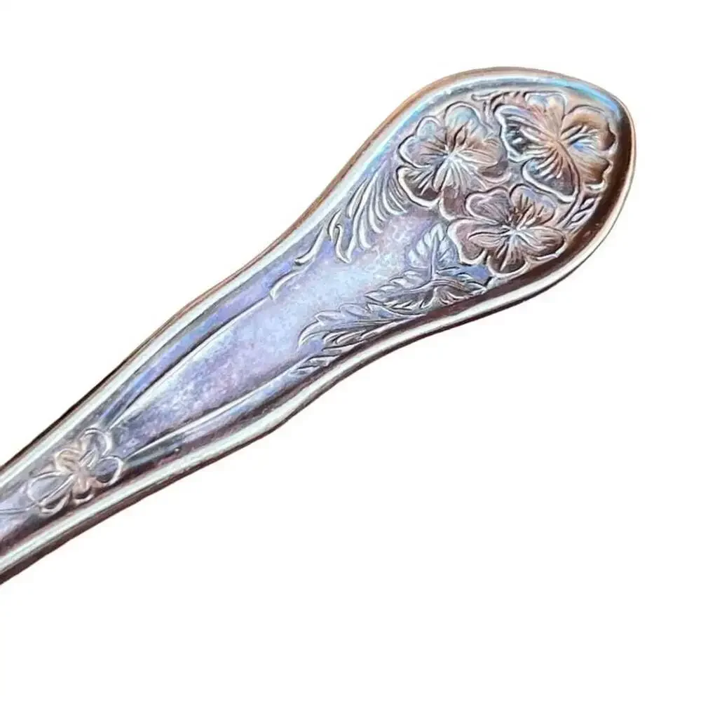 Fairfield Plate Silver Plated Floral Cocktail Fork